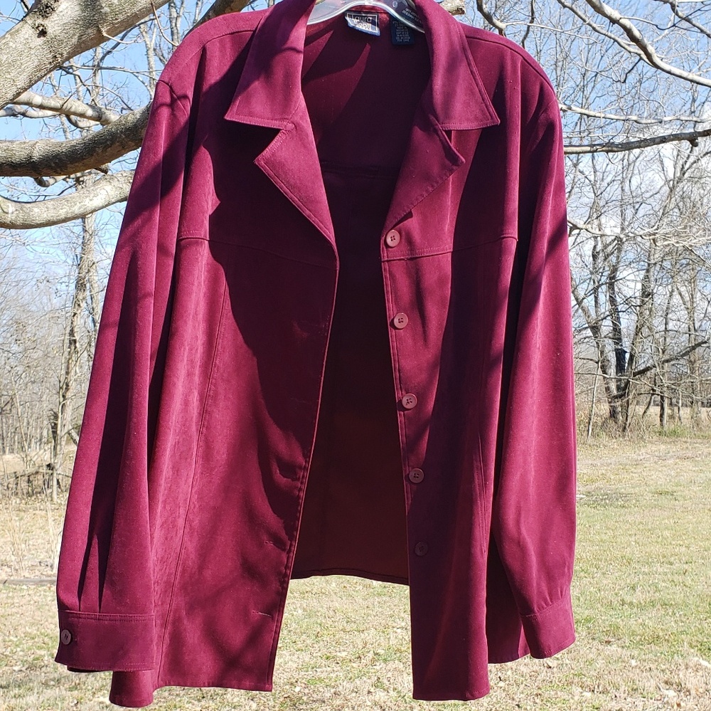 Suede-Like Textured Button Down Shirt  0006